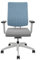Sedus Black Dot Air BD-125 Bürostuhl mit 3D-Strickmembran, ergonomisch, höhenverstellbar (Weiß/Blau)
