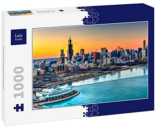 Lais Puzzle Sonnenuntergang Chicago 1000 Teile