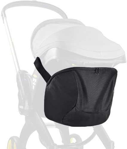 iNszkoos Kinderwagen Aufbewahrungstasche compatible with Doona Exklusive Clip-On Kinderwagen Organizer mit rutschfestem Reißverschluss & Großem Stauraum fit Doona, Baby Autositz Kinderwagentasche