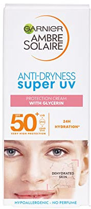 Garnier - Ambre Solaire Super UV Anti Trockenheit Creme mit Glycerin LSF50+ 50ml, Schwarz, 50 ml (Pack of 1)