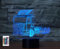 SUPERRUIDALONG 3D Lkw Fahrzeug Nachtlichter Fernbedienung 16 Farben Illusion Acryl LED Tisch Nachttisch Lampe Kinder Schlafzimmer Schreibtisch Dekor Geburtstag Geschenke Spielzeug für Kinder
