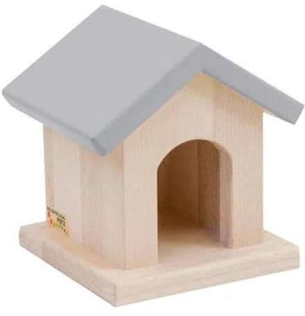 Holzspielzeug Peitz Hundehütte | Tierunterstand | Bauernhof-Zubehör | Natur | Kinder-Bauernhof | vielseitige Einsatzmöglichkeiten