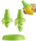 UV STYLISH Exprimidor de limón (2 unidades), exprimidor manual para limón, naranja, verde, acero inoxidable, apto para lavavajillas