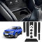 Coleya Non-Slip Mats Compatible with Dacia Duster 2018-2021, Rubber Mats for Center Console, Cup Holder, Door Seam, Dacia Duster Accessories Car Mat (Black)