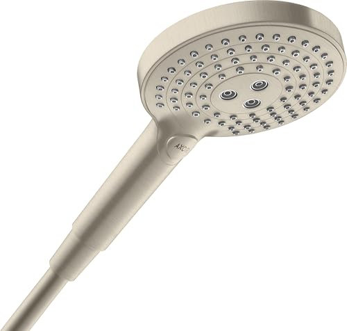 hansgrohe AXOR ShowerSolutions Handbrause 120 3jet, Farbe: Brushed Nickel