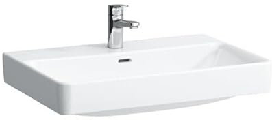 LAUFEN PRO S Waschtisch, ohne Hahnloch, mit Überlauf, 700x465mm, H810967A001091, Farbe: Weiß mit LCC Active