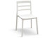 PAZZO DESIGN Sedia Luca, Set Da 4, Bianco, Sedie Polipropilene, Sedia Cucina, Sedie Sala Da Pranzo, Sedie Giardino, Impilabili - id_1963