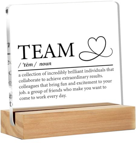 Human Resources Gifts for Women Men, HR Office Gifts, Human Resources Definition Clear Acrylic Desk Decorative Sign for Home Office (4 x 4 Inches) (colour3)