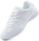 SECHRITE Damen Cheerleading Cheer Schuhe Weiß Mädchen Tanz Turnschuhe Dance Jazz Sneaker Tanzschuhe Tanztrainer Jazz-Trainer Yoga Training Aerobic Schnürschuhe 40 EU