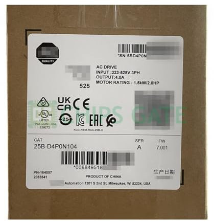 25B-D4P0N104 1 Stück 525 1.5kW 2PS AC Drive US Stock New
