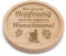 PrintPlanet® - Personalisierter Holz-Untersetzer mit Gravur - Untersetzer mit Namen personalisiert - Motiv: Hopfnung