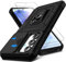 Kameraschutz Handyhülle für Samsung Galaxy A55 Hülle mit Displayschutz*2 pcs, 360 Grad Magnet Metall Ring Halter Galaxy A55 5G Tasche Case Militär Stoßfest Schutzhülle für Samsung A55 Handy (Schwarz)