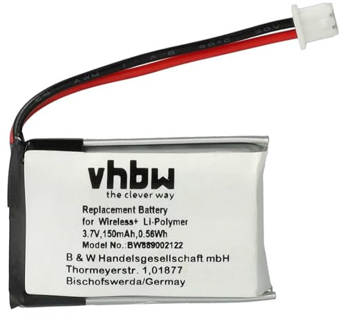 vhbw Akku Ersatz für Carrera 20089823 für Racing Car (150mAh, 3,7V, Li-Polymer)