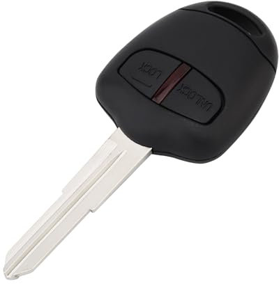 ePathChina 433MHz 2 Buttons Car Key Fob Keyless Entry Remote Replacement Fit for Mitsubishi with ID46 Chip, MIT11 Blade, Wear-resistant emote Key Fob