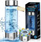 Upgraded Hydrogen Water Bottle, Version Ion Membrane Hydrogen Water Bottle Generator, Ion Water Bottle Improve Water Quality in 3 Minutes, Water Ionizer Machine Suitable for Purified Water (Sliver)