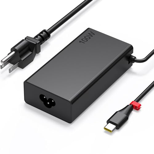 USB-C-Ladegerät, 100 W, kompatibel mit Lenovo ThinkBook 15 16, Yoga 9 9i 7 7i, Yoga Slim 7 Pro, ldeapad 5 Pro16, ADL100YLC3A, ADL100YDC3A, SA11D52396, GX21J75543, ThinkBook, Yoga, IdeaPad Typ C