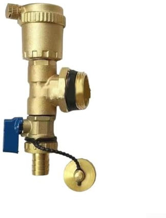 snowchecking Colector de calefacción por suelo radiante, botella automática, unidad final de ventilación de aire con válvula de drenaje de 1 pulgada 1/2 pulgada 3/4 pulgadas para el hogar (1/2
