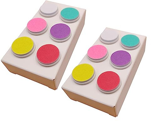 12-Pieces/Set Baby Nails File Nails Trimmer Replacement Pads Grinding Heads for Most Brand Electric Nails File