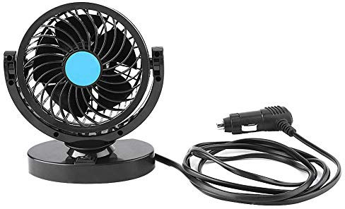 Phefop Mini Ventilatore per Auto 12 V, Ventola di Raffreddamento per Auto Portatile, Dispositivo di Raffreddamento Silenzioso, Ventilatore per Auto, Ventilatore per Auto,