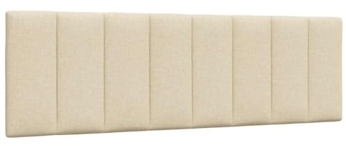 vidaXL Kopfteil-Kissen Hanko Creme 160 cm Stoff, Kopfteilkissen, Kopfkissen, Lesekissen, Kopfteilpolster, Rückenkissen, Kissen-Kopfteil, Kopfteil Polster