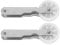 Masterpart Trockner-Spannrolle, 2 Stück, passend für Hoover, Candy Wäschetrockner 97918247