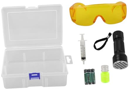 PRETYZOOM 1set Car Air Conditioner Leak Test Kit Uv Dye Flashlight Essential Leak Detection Tools for All Vehicle Models and Systems