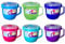 Sistema Soup Mug 565ml Set of 3 Assorted Colours