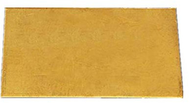 FEVERWORK 3mmx60mmx100mm Brass Sheet Plate Industry DIY Experiment Sheet
