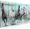 Runa Art Bild Pferde Wandbilder auf Vlies Leinwand 5 Teilig Wanddekoration Wohnzimmer Schlafzimmer 014156b