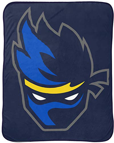 Jay Franco Ninja Stripe Throw Blanket - Measures 46 x 60 inches, Kids Bedding - Fade Resistant Super Soft Fleece - (Official Ninja Product)