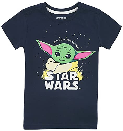 Star Wars Kids - The Mandalorian - Baby Yoda - Grogu Unisex T-Shirt dunkelblau 98/104