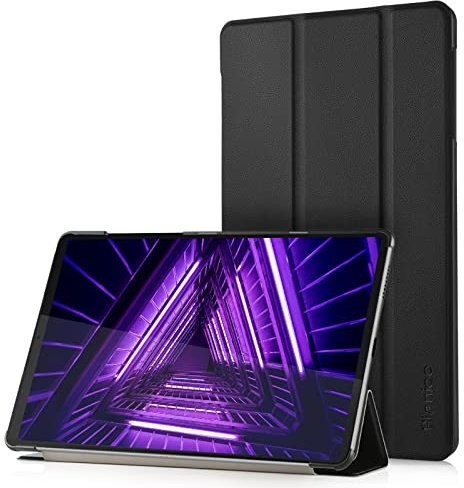 Hianjoo Funda Compatible con Lenovo Tab M10 FHD Plus Gen 2 10.3, Slim Smart Protectora Folio Tablet Cover de Cuero con Función de Soporte Carcasa para TB-X606 X606F, Negro