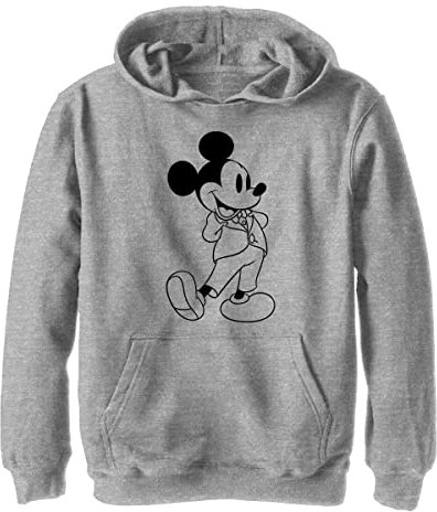 Disney Jungen Klassischer Mickey Formell Mickey Hoodie, Athletisch Heather, S