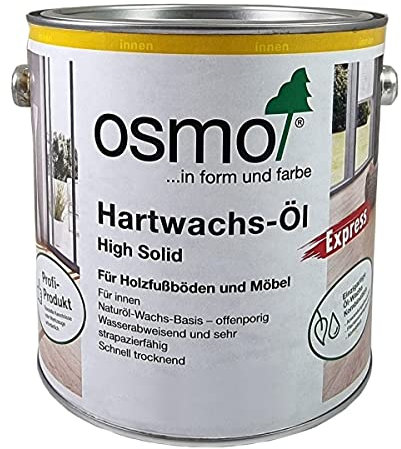 Osmo Hartwachs-Öl Express 3332 Farblos Seidenmatt (2,50Liter)