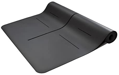 atha® Pro Travel Yogamatte, 2,2 mm, maximale Stabilität und Haftung, umweltfreundliche und langlebige Materialien, inklusive Band (Anthrazit)