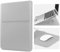 HoYiXi 13.3 Housse pour Laptop Cuir Pochette Compatible avec MacBook Air 13 M1 M2 2022-2018/MacBook Pro 13 2022-2016/Surface Pro 8/Surface Go 3 13-13.3'' Dell Lenovo HP ASUS Acer Huawei PC, Argent