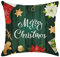 Weihnachtskissenbezug 45x45 cm, Kissenbezüge Dekokissen, Weihnachten Kissenbezüge, Leinen Look Kissenbezüge, Zierkissenbezüge, Weihnachts Dekorationen Kissenhülle, Weihnachtskissen Kissen