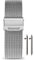 masar 22mm Silver Universal - Premium Schnellverschluss - Milanese Armband, Edelstahl, Uhrenarmband Mesh, Watch, Milanaise, Quick