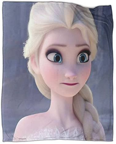 UNDERZY ELSA & Anna Decke Gefrorene ELSA Decke Kuscheldecke Flanell Kinder 3D-Digitaldruck Fleecedecke, Wohndecke Weiche Sofadecke Für Kinder Jugendliche 60x80inch(150x200cm)