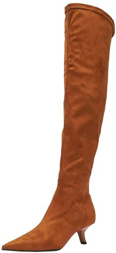 Pinko PAGANINI CRUISSARD Suede, Stivali alla Moda Donna, L15_Marrone Tabacco, 36 EU