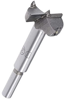 TA-VIGOR Forstner Drill Bit 30mm, Tungsten Carbide Wood Hole Saw Auger Opener for Woodworking Hinge Hole Drilling Boring Bit Cutter Gray