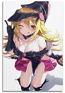 INKLOT Anime Yugioh Dark Magician Girl Poster Kunst Poster Dekorative Malerei Leinwand Wandposter und Kunstbild Druck Moderne Familie Schlafzimmer Dekor Poster 20 x 30 cm
