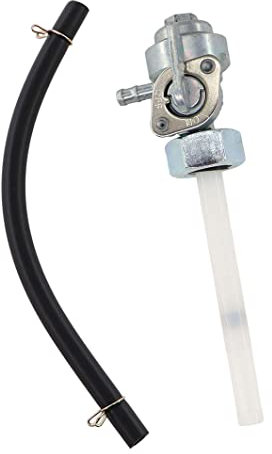 MCHNIC Robinet d'essence 16 mm avec robinet de filtre pour Honda CB400F CB500T CB550F CB750A CB750F CB750K Scooter Moped Moto 50cc 70cc 90cc 110cc 125cc 150cc