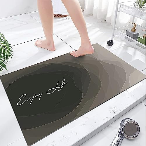 YeahBoom Super Absorbierende Bodenmatte,60 * 90cm Schmutzabweisend Bodenmatte Für Bad,rutschfest Küchenteppich,Ölfest und Wasserdicht,Abwischbar Laufteppich Küchenmatte,Waschbar,Duschmatte rutschfest