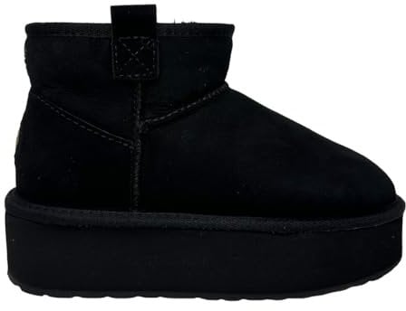 EMU Australia FOY FLATFORM MICRO W13073 BLACK STIVALETTO DONNA (38)
