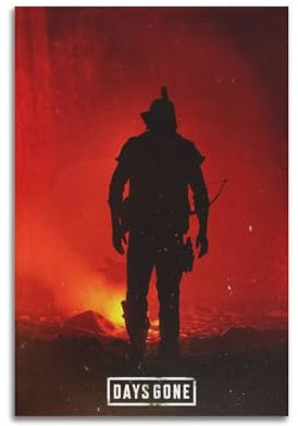 VZRSQZK Poster Video Game Days Gone by, dekoratives Gemälde, Leinwand, Wandposter und Kunstdruck, modernes Familienschlafzimmer-Dekor-Poster, 20 x 30 cm