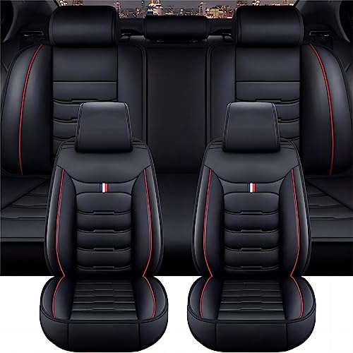 WUURAA Autositzbezüge Kompletter Satz Für Ford Mondeo MK5 2015 2016 2017 2018 2019 2020 2021 2022 2023 2024, Wasserdicht Verschleißfest Innenraum Schonbezüge sitzschoner Auto Accessories