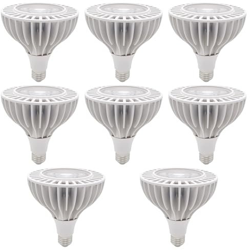PAZWAHF PAR38 Flutlicht-LED-Lampen, 25 Watt COB (200 Watt Äquivalent), 2500 Lumen Strahler, 85 V–265 V AC Universalspannung, E26/E27-Sockel, Nicht dimmbar (8 Stück)