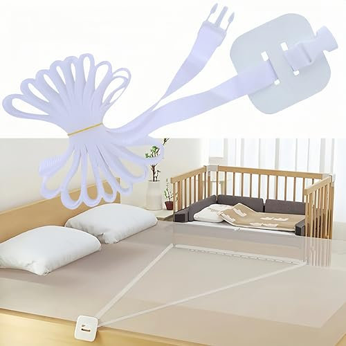 Gurt für Babybett,8M Beistellbett Befestigung,Gurt für Boxspringbetten,Fester Gurt für Kinderbett,Beistellbett Baby Boxspringbett Gurt,Universelle Gurt für Beistellbett Boxspringbett zu Verankern