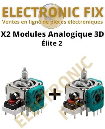 ELECTRONICFIX X2 Modules Joystick 3D Original Stick Analogique de remplacement pour manette Xbox One Élite 2